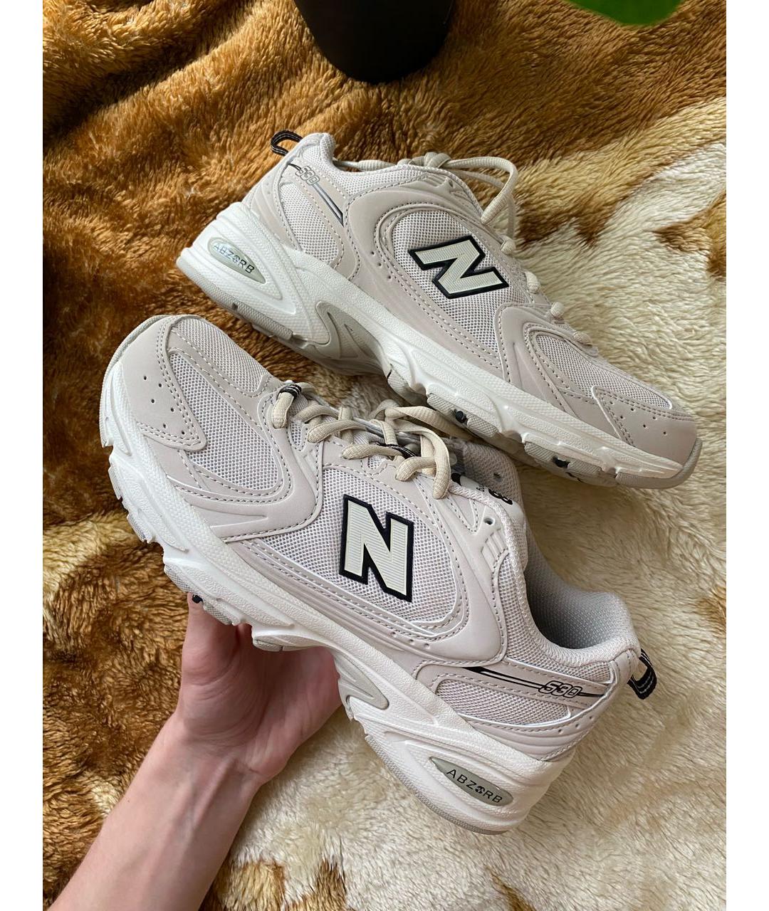 NEW BALANCE Бежевые кроссовки, фото 5