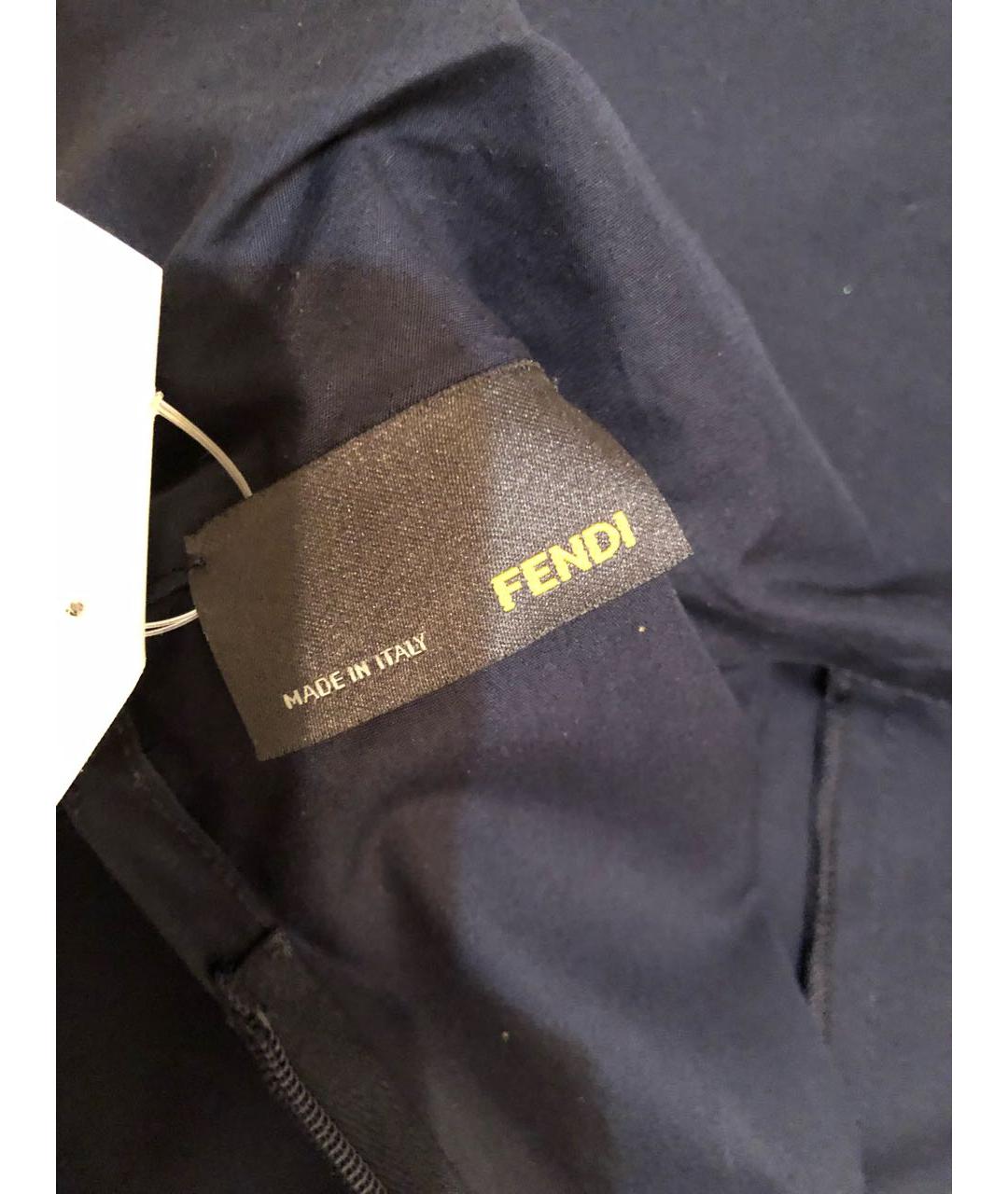 FENDI Темно-синее повседневное платье, фото 3