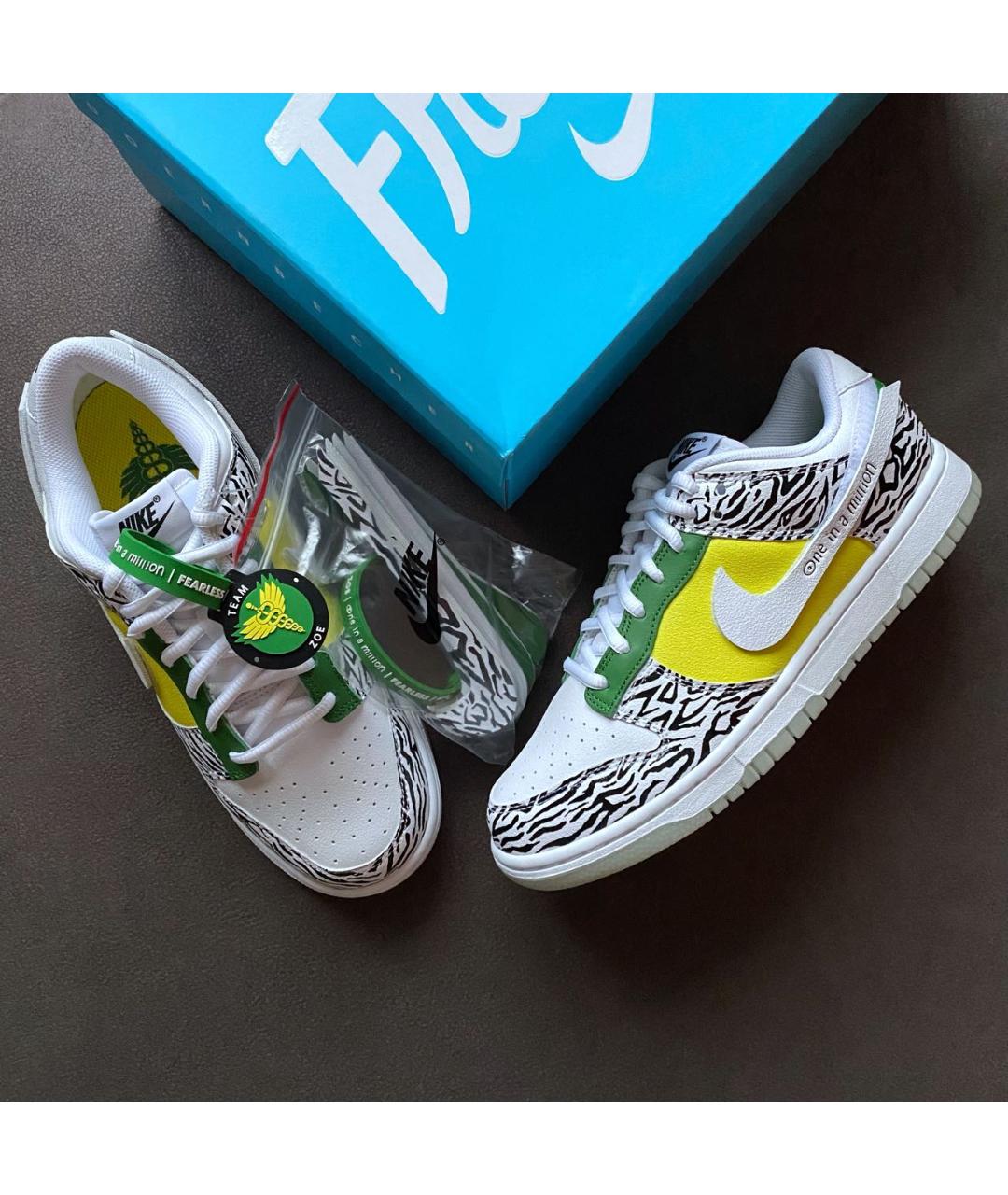 NIKE Мульти кожаные низкие кроссовки / кеды, фото 5