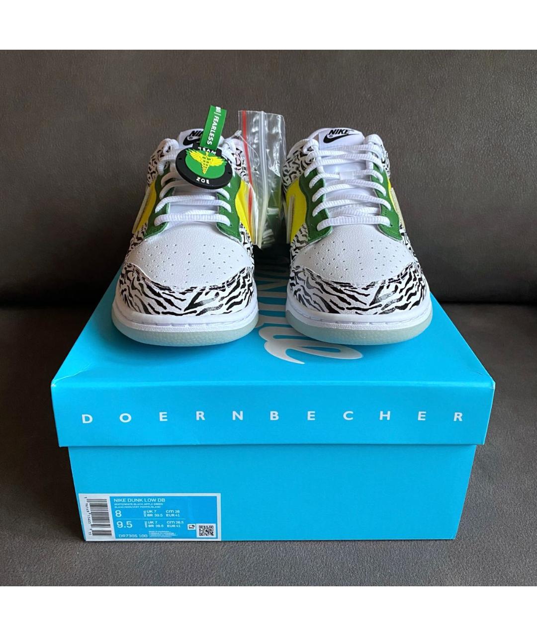 NIKE Мульти кожаные низкие кроссовки / кеды, фото 2