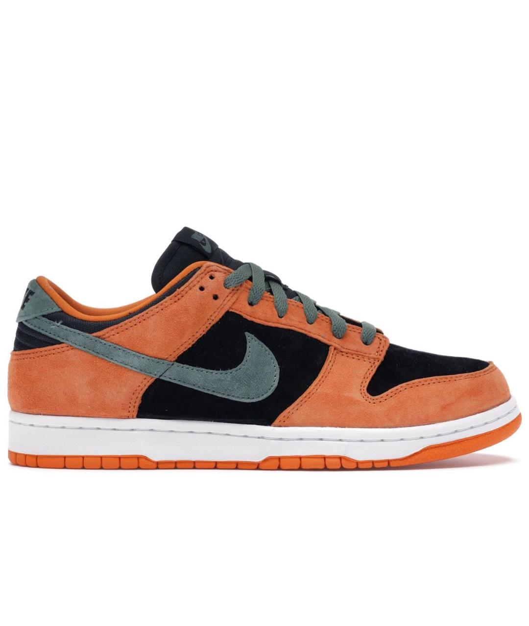 NIKE Оранжевое замшевые низкие кроссовки / кеды, фото 5