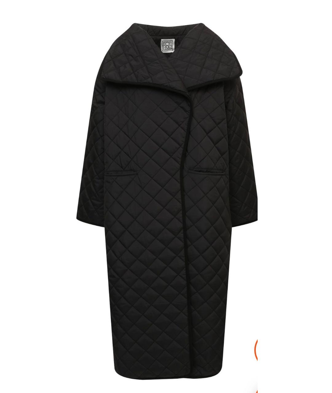 TOTEME Черное полиэстеровое пальто, фото 1