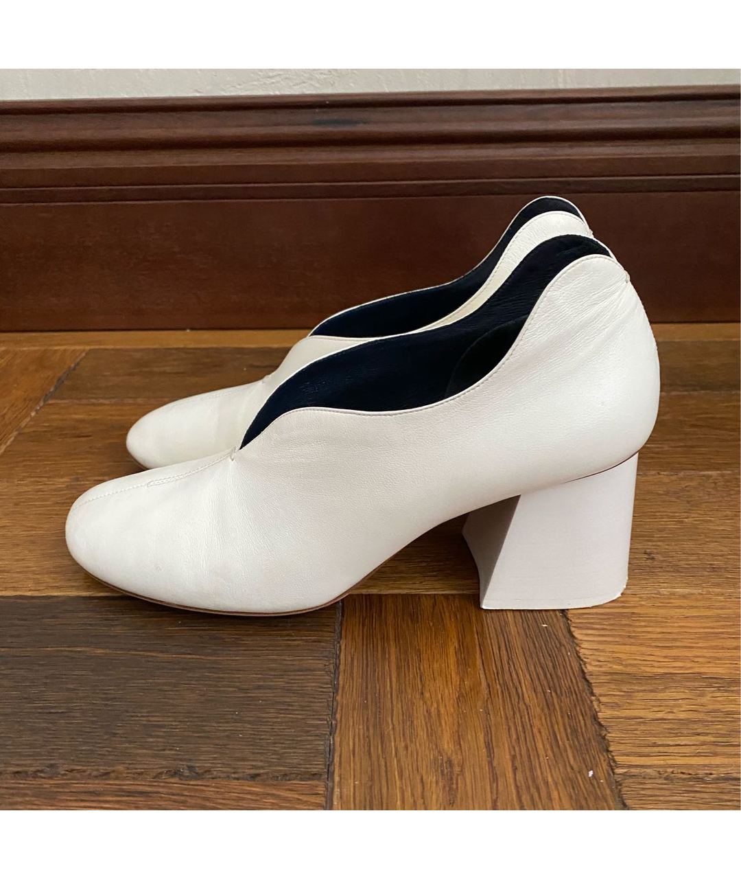 CELINE PRE-OWNED Белые кожаные туфли, фото 5