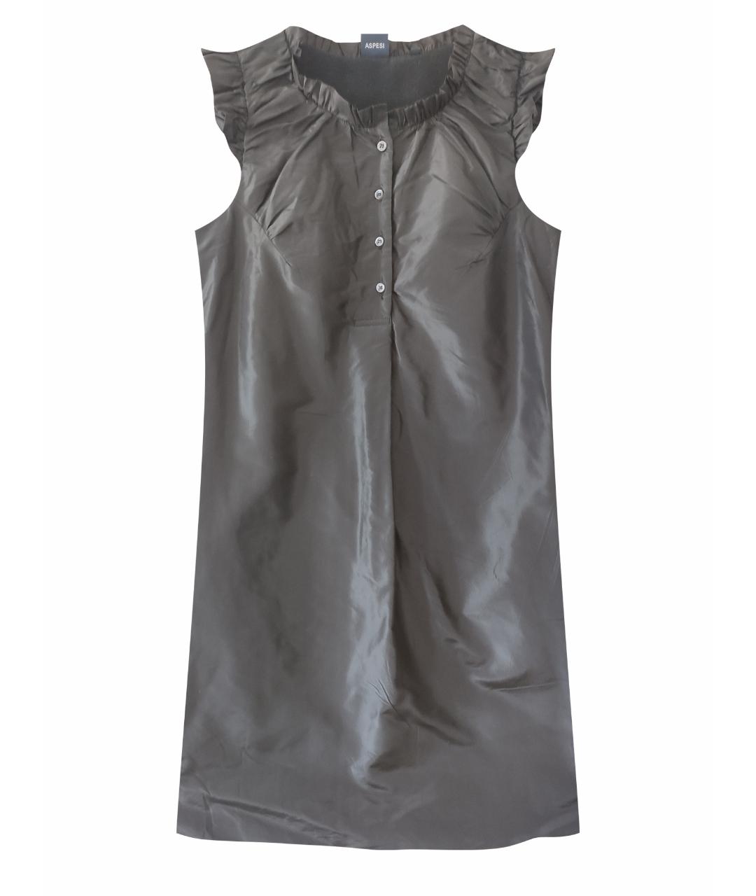 ASPESI Черное шелковое платье, фото 1