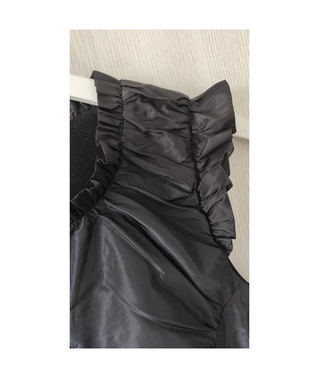 ASPESI Черное шелковое платье, фото 4