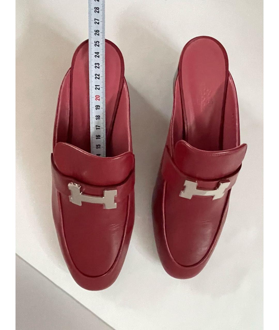 HERMES Кожаные сабо, фото 6