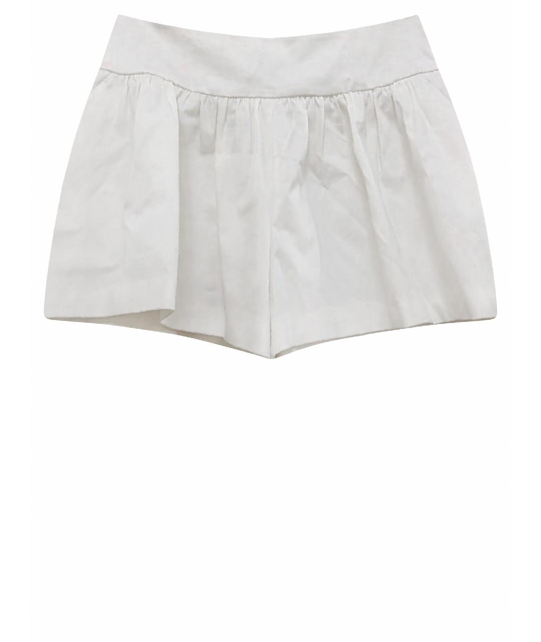 RED VALENTINO Белые хлопковые шорты, фото 1
