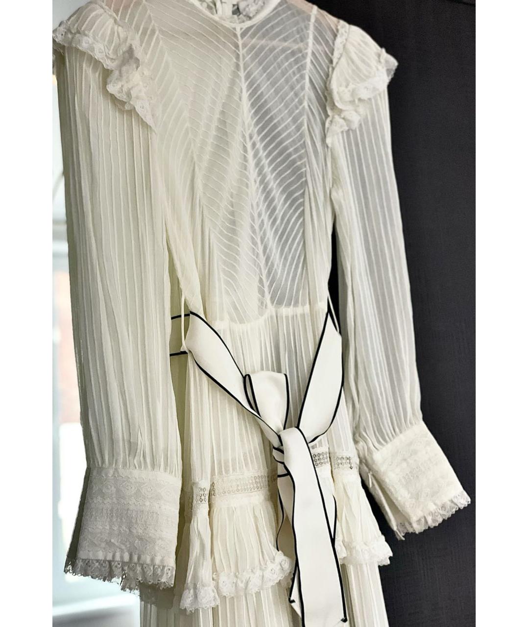 ZIMMERMANN Белое вискозное платье, фото 4