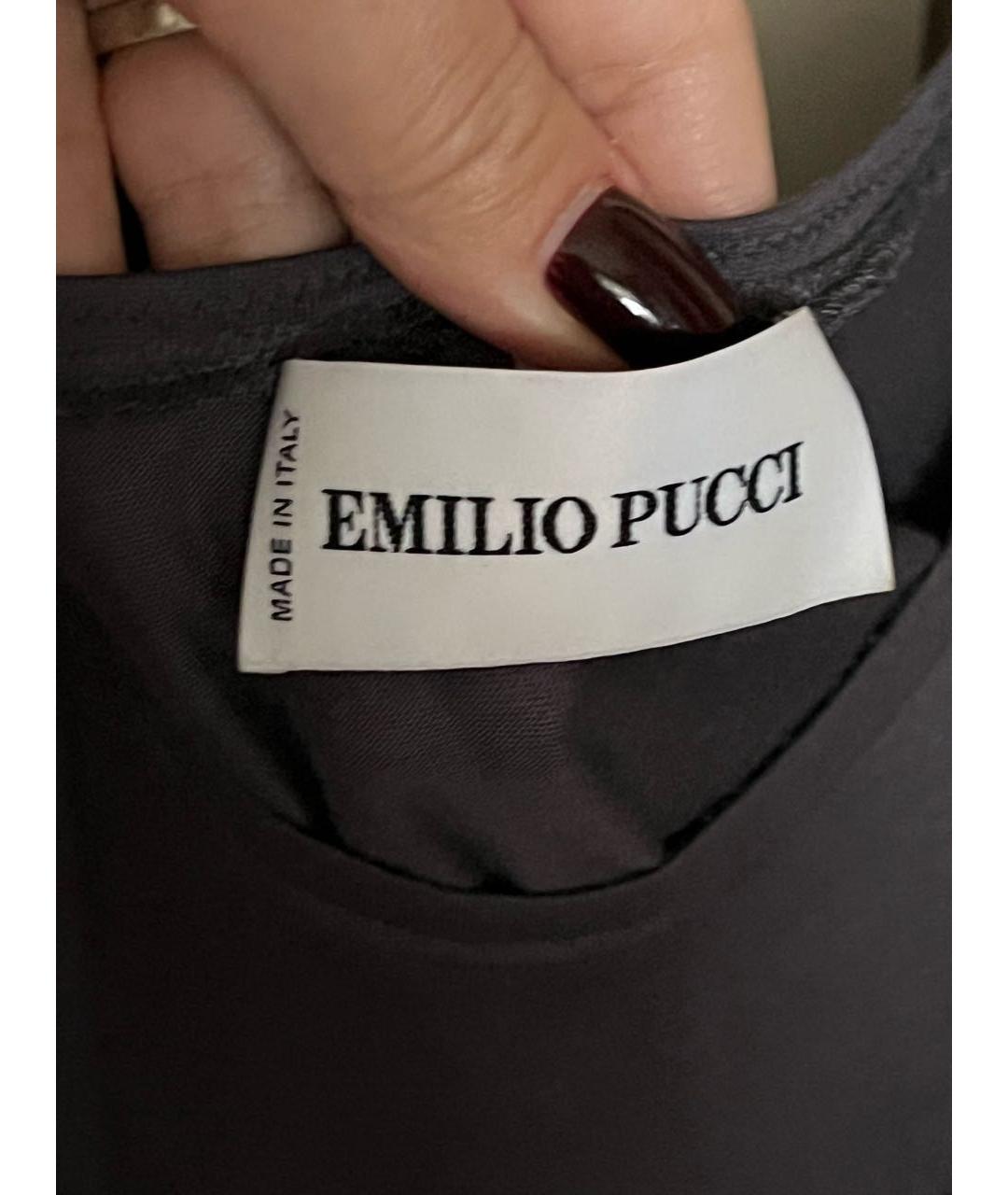 EMILIO PUCCI Фиолетовое вискозное повседневное платье, фото 3