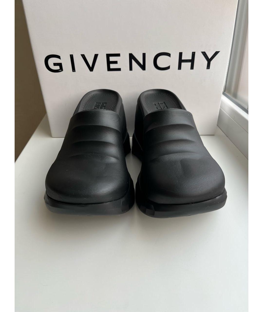 GIVENCHY Черные резиновые мюли, фото 3