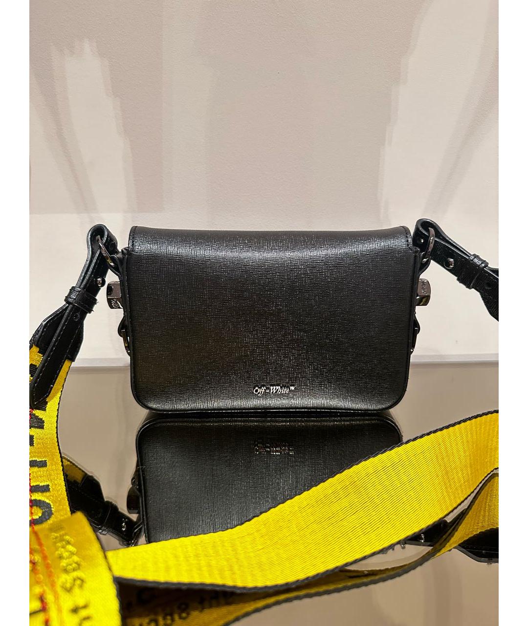 OFF-WHITE Черная сумка через плечо из искусственной кожи, фото 3
