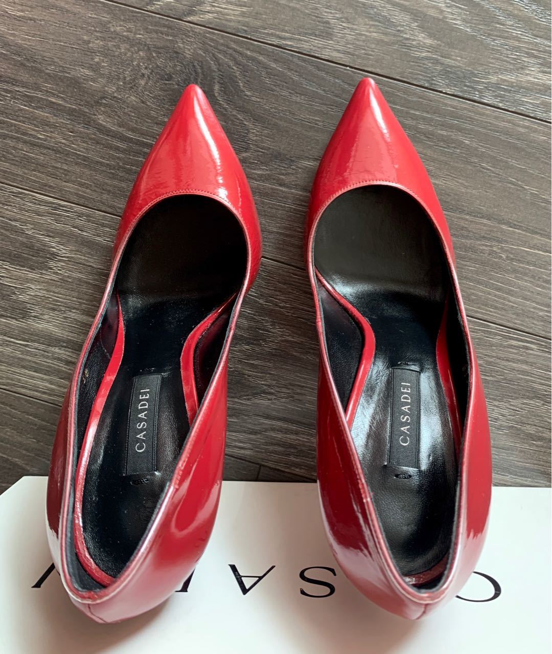 CASADEI Красные туфли из лакированной кожи, фото 3