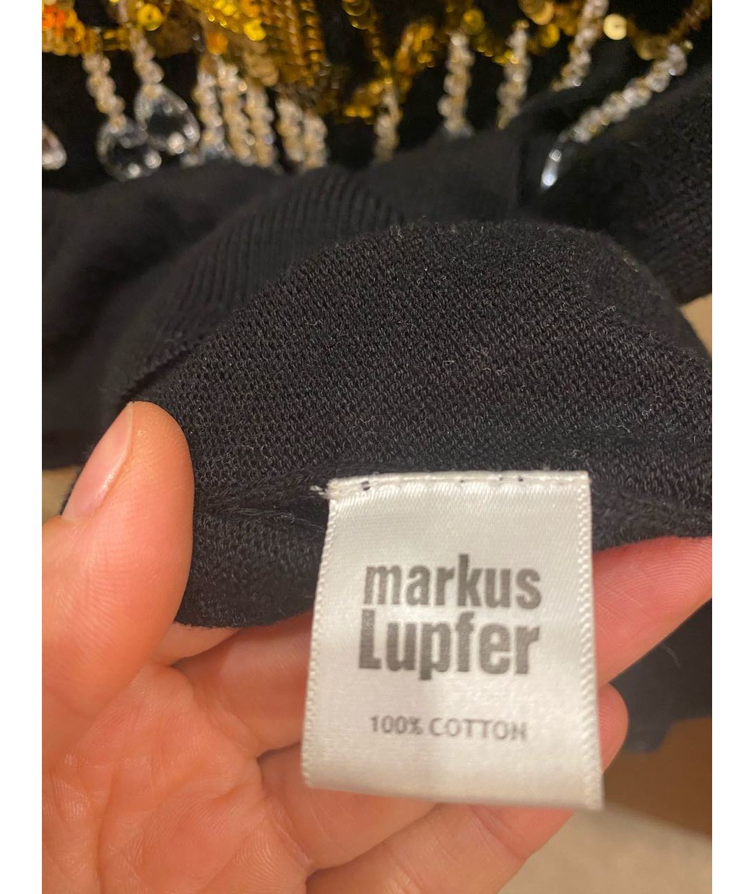 MARKUS LUPFER Черный хлопковый джемпер / свитер, фото 5