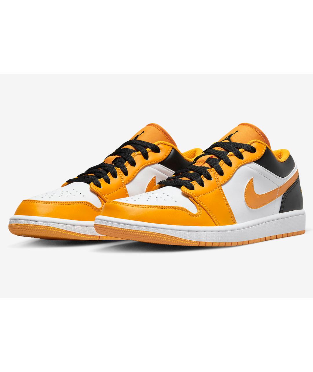 JORDAN Желтые кожаные кроссовки, фото 2