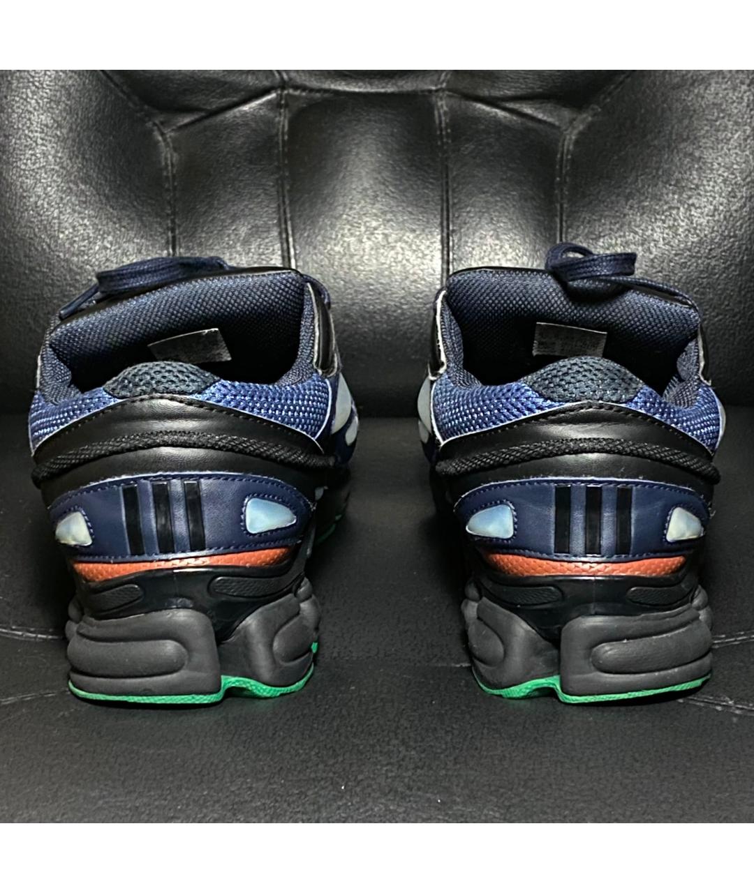 ADIDAS X RAF SIMONS Темно-синие текстильные низкие кроссовки / кеды, фото 2