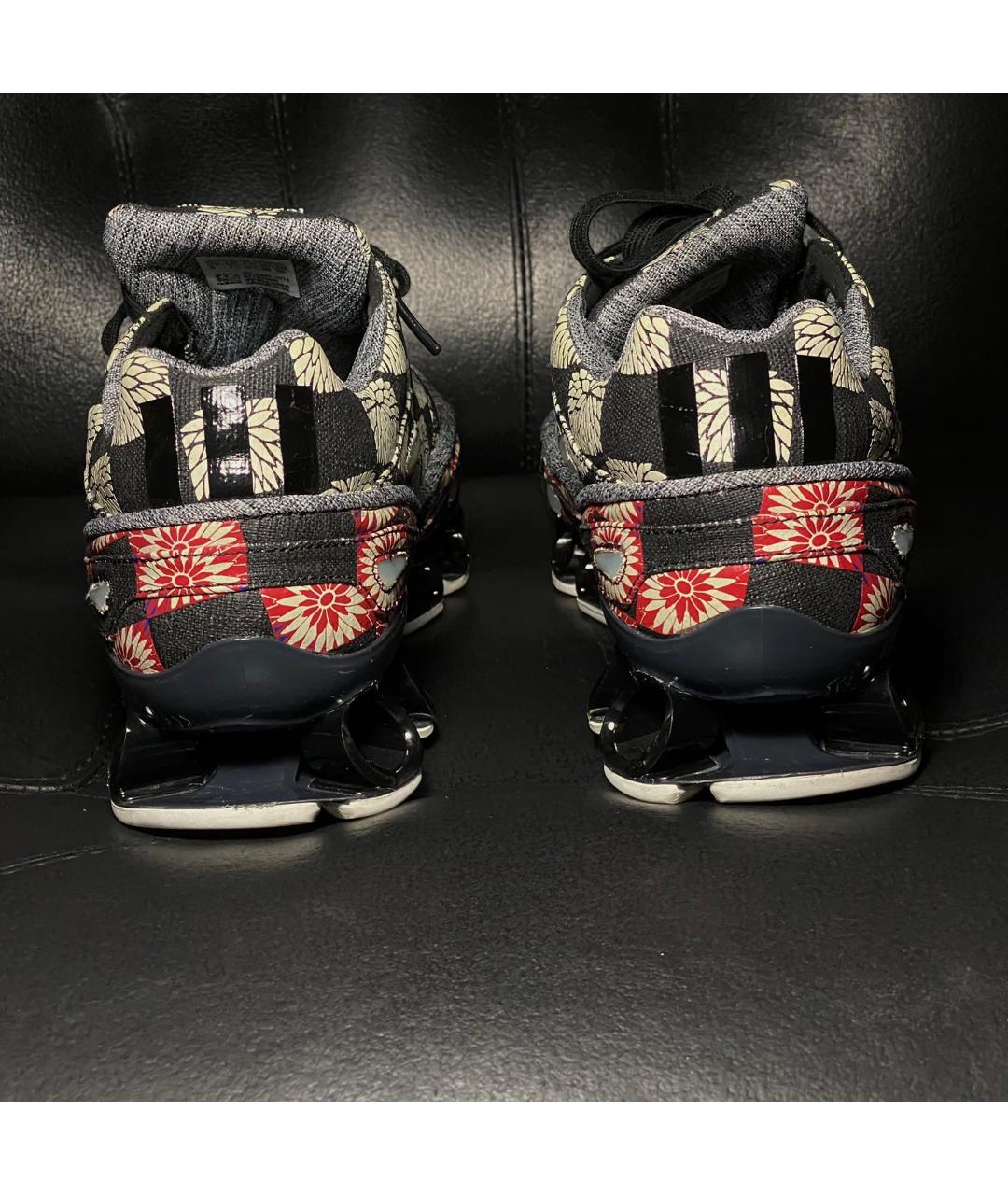 ADIDAS X RAF SIMONS Черные текстильные низкие кроссовки / кеды, фото 2