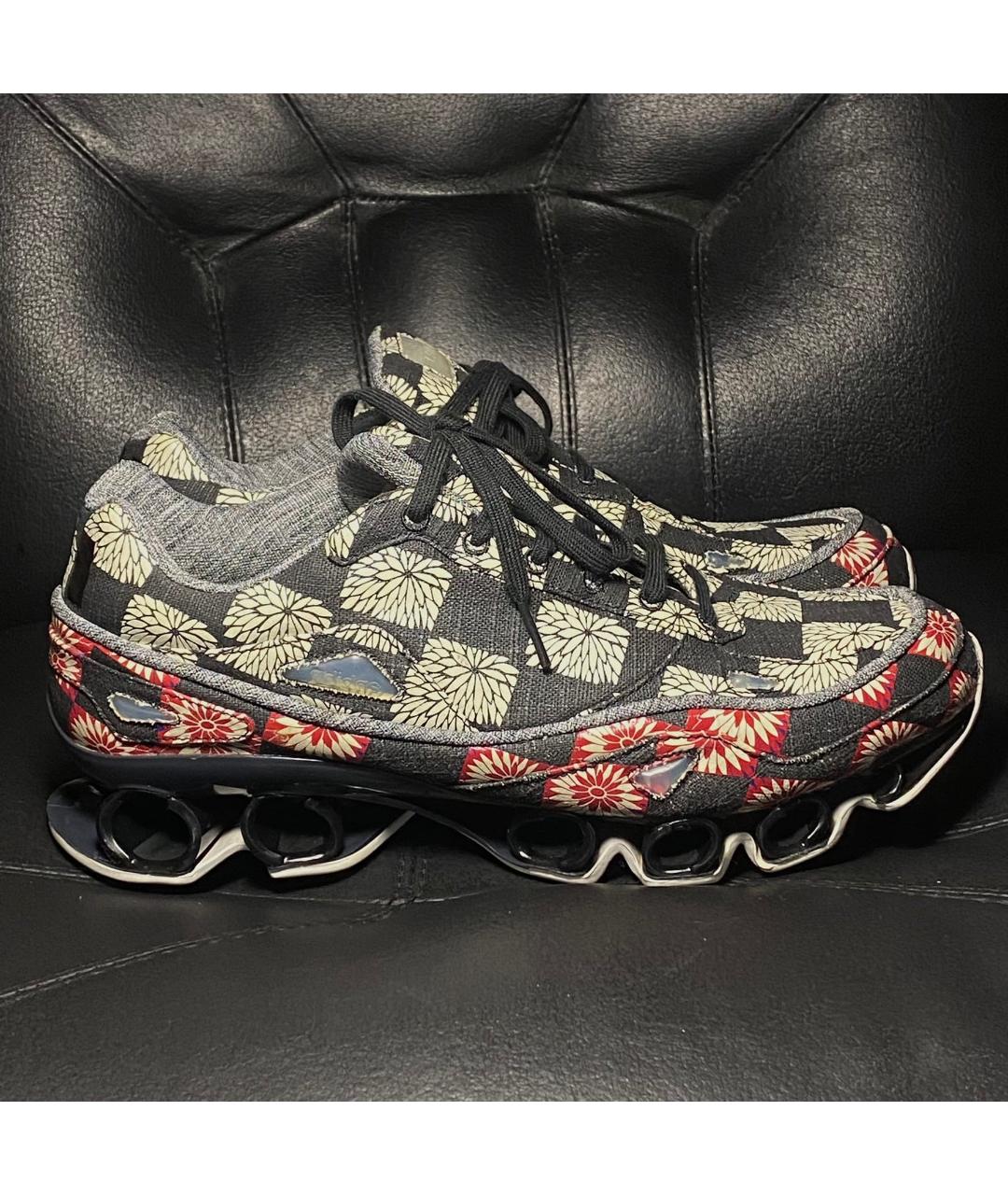 ADIDAS X RAF SIMONS Черные текстильные низкие кроссовки / кеды, фото 7