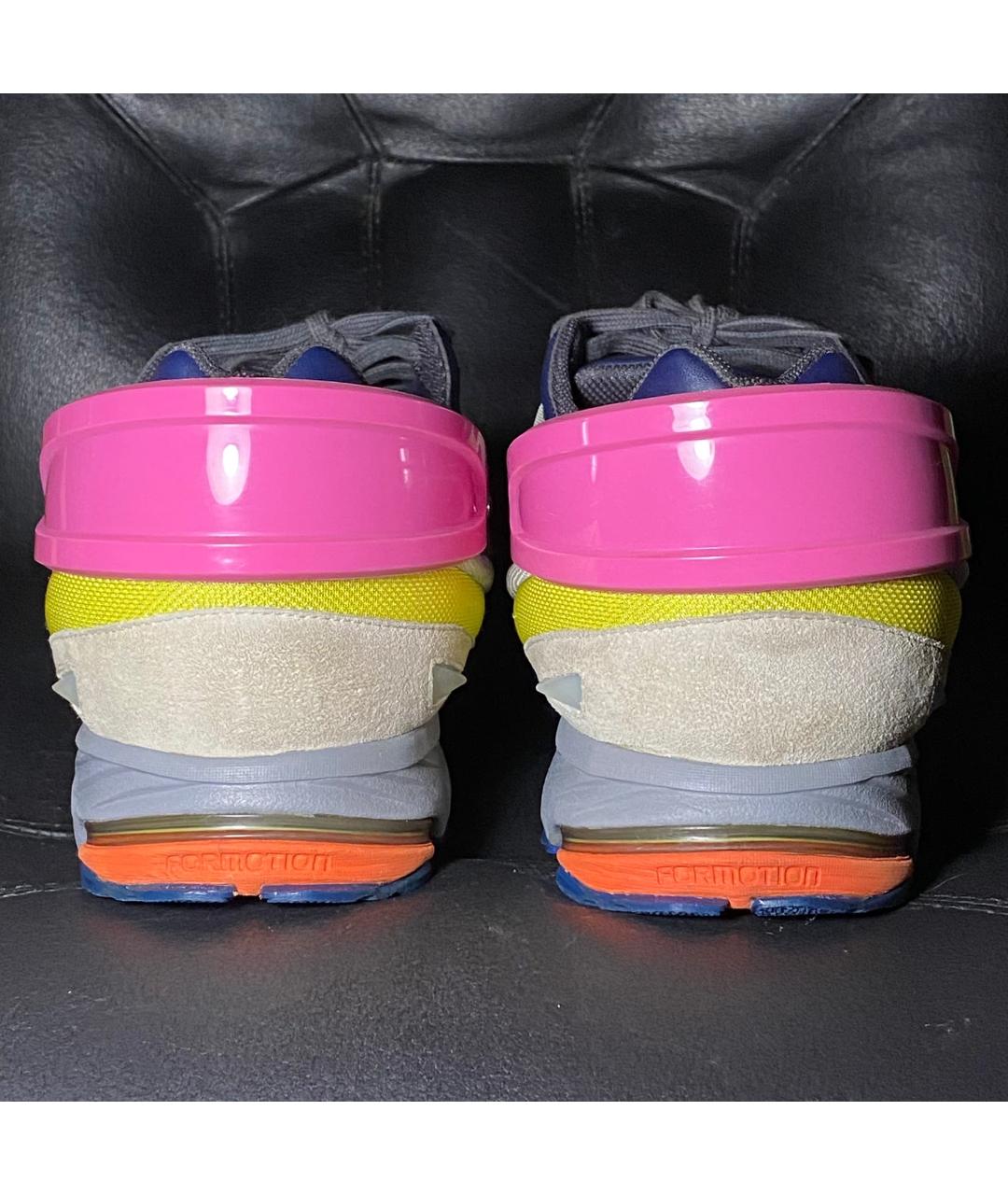 ADIDAS X RAF SIMONS Салатовые текстильные низкие кроссовки / кеды, фото 2