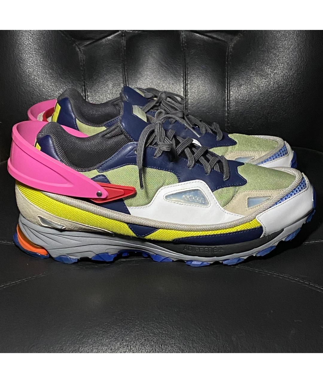 ADIDAS X RAF SIMONS Салатовые текстильные низкие кроссовки / кеды, фото 7