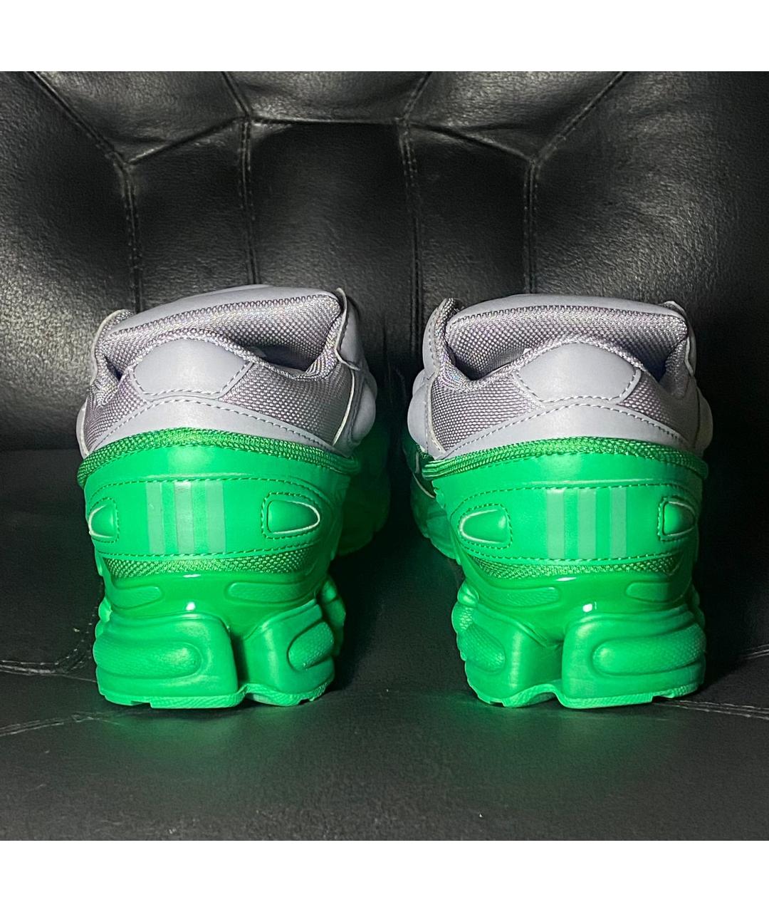 ADIDAS X RAF SIMONS Серые текстильные низкие кроссовки / кеды, фото 2