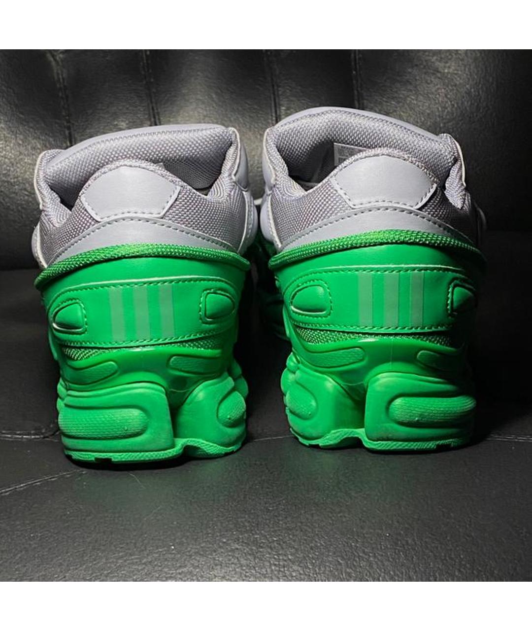 ADIDAS X RAF SIMONS Серые текстильные низкие кроссовки / кеды, фото 2