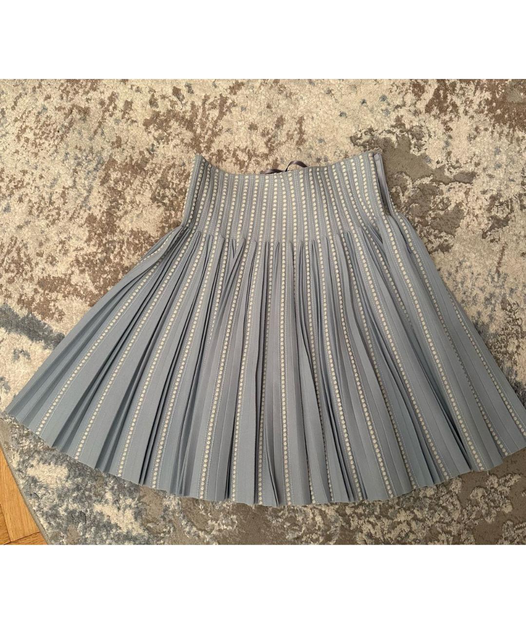 ALAIA Голубая юбка миди, фото 2