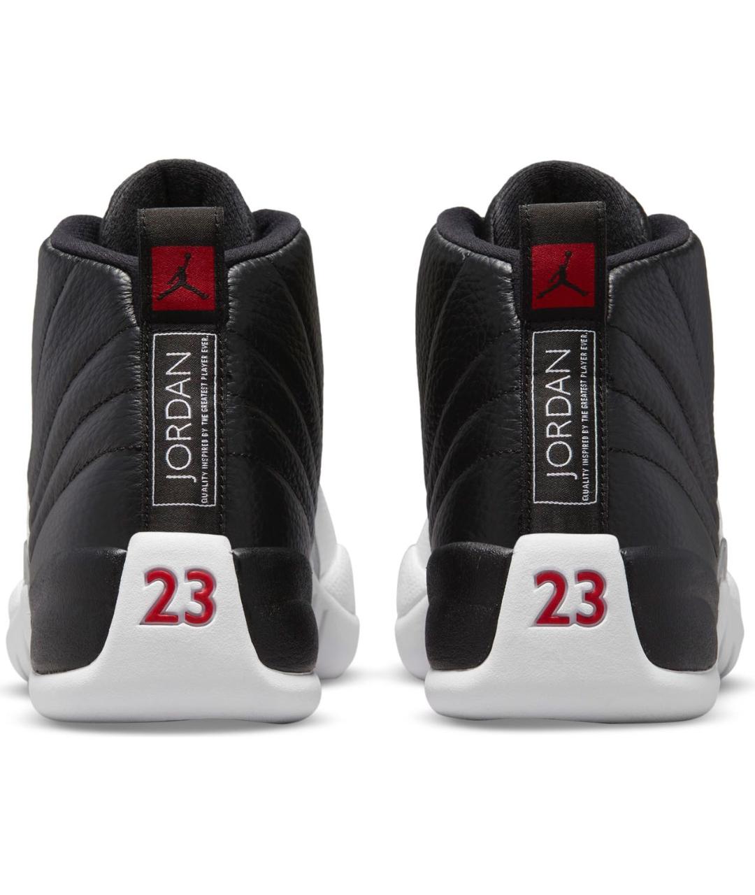 JORDAN Красные кожаные низкие кроссовки / кеды, фото 4