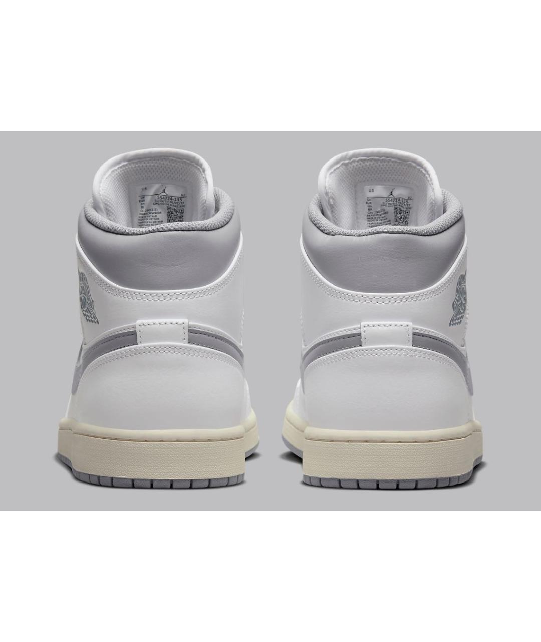 JORDAN Серые кожаные кроссовки, фото 4