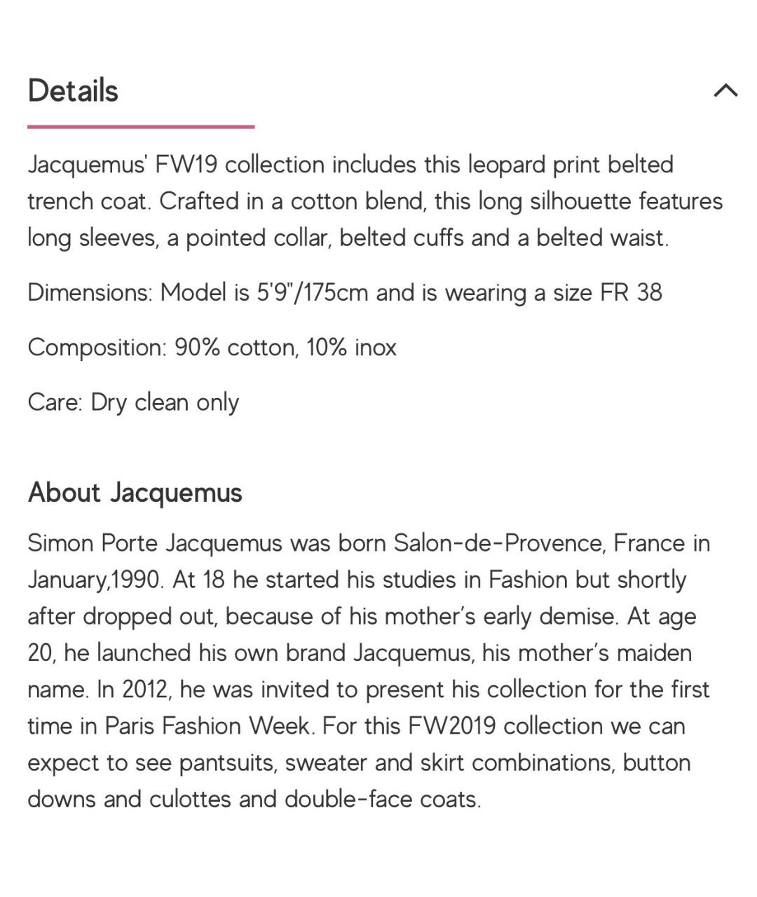 JACQUEMUS Мульти хлопковый тренч/плащ, фото 7