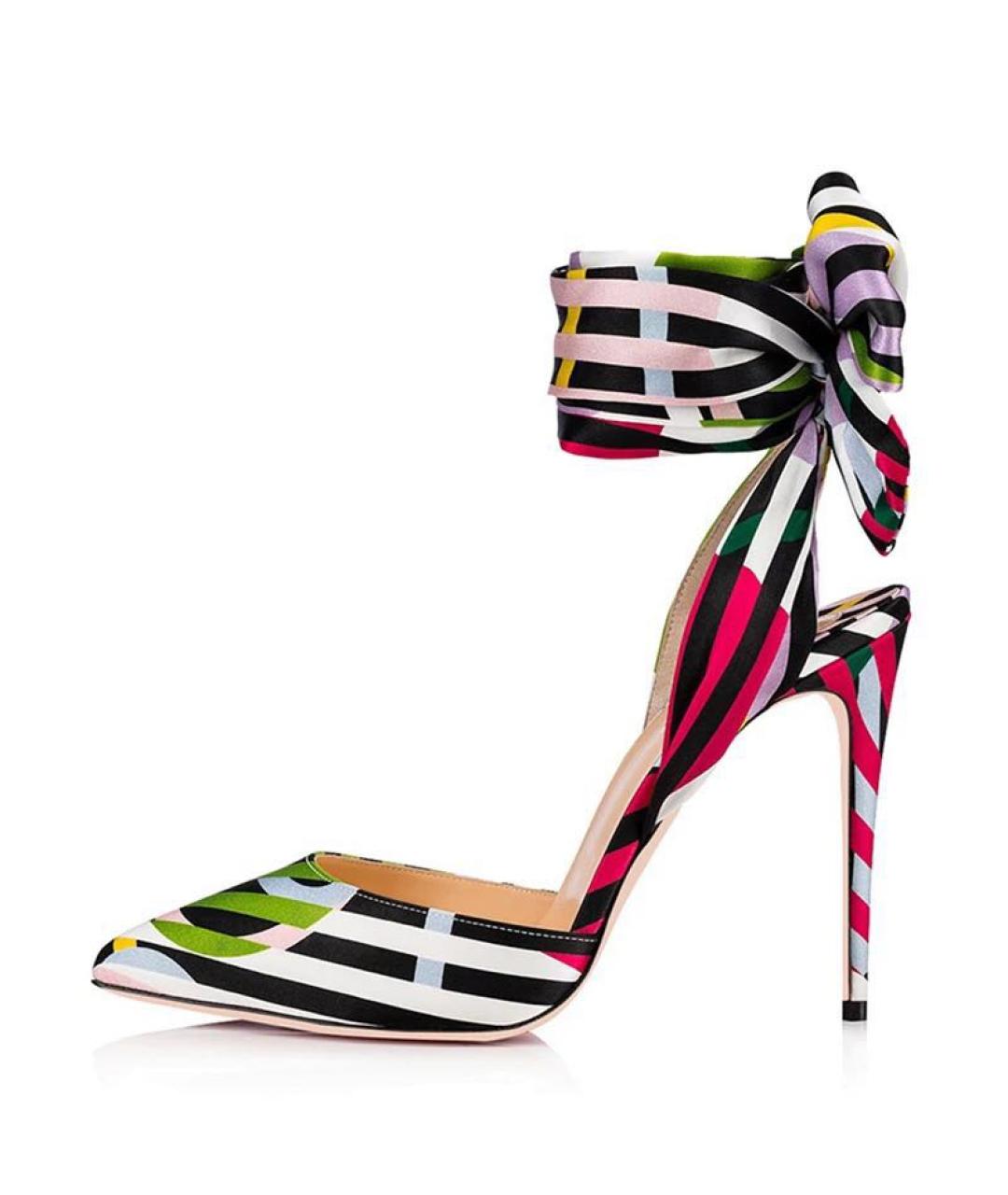 CHRISTIAN LOUBOUTIN Мульти текстильные туфли, фото 10