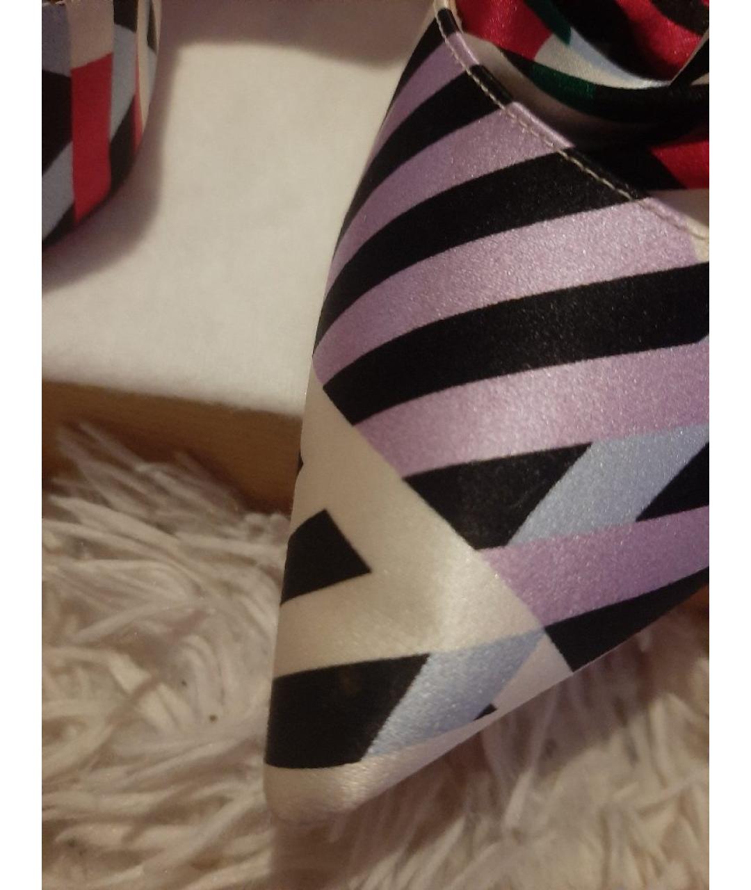 CHRISTIAN LOUBOUTIN Мульти текстильные туфли, фото 9