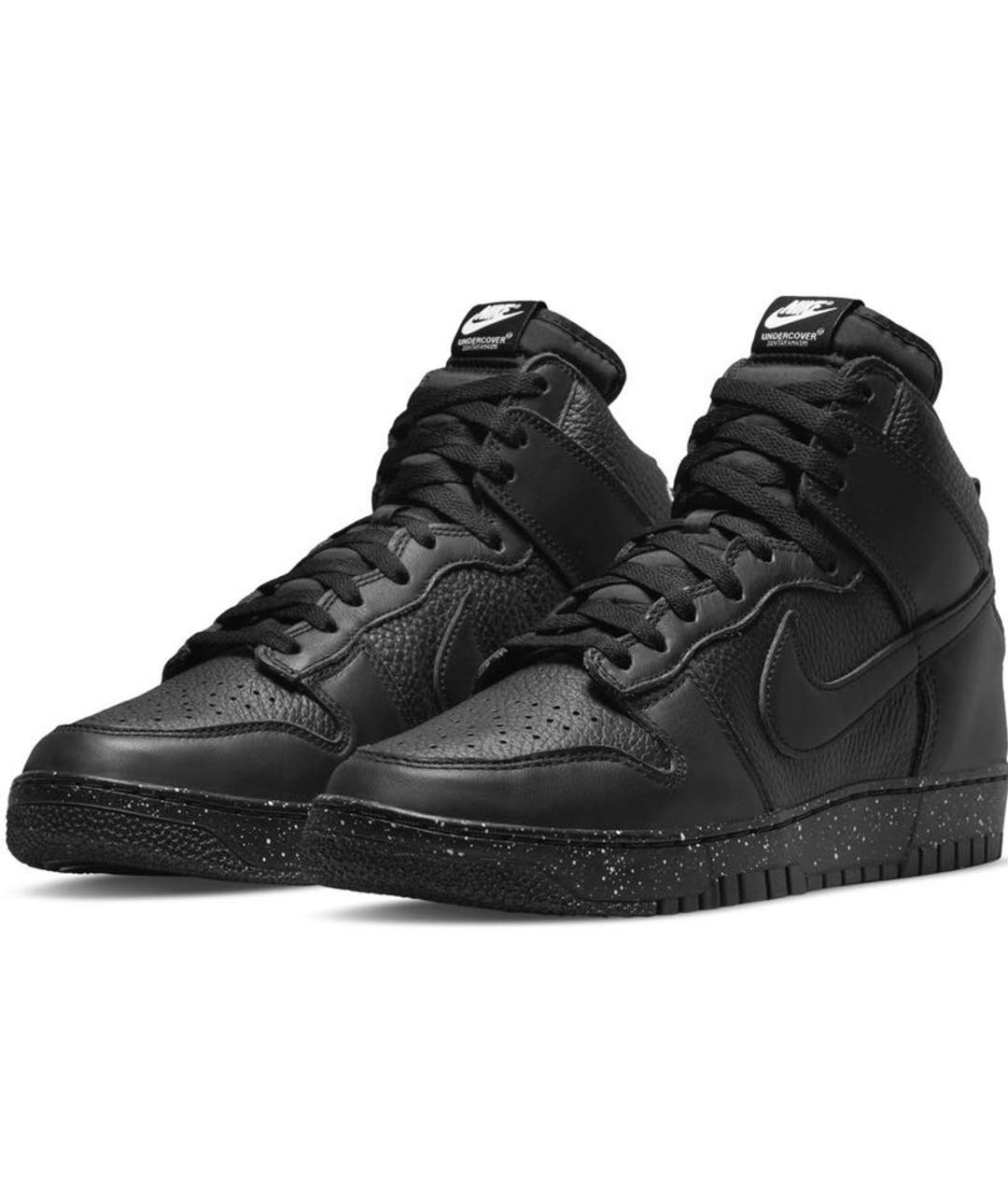 NIKE Черные кожаные кроссовки, фото 2