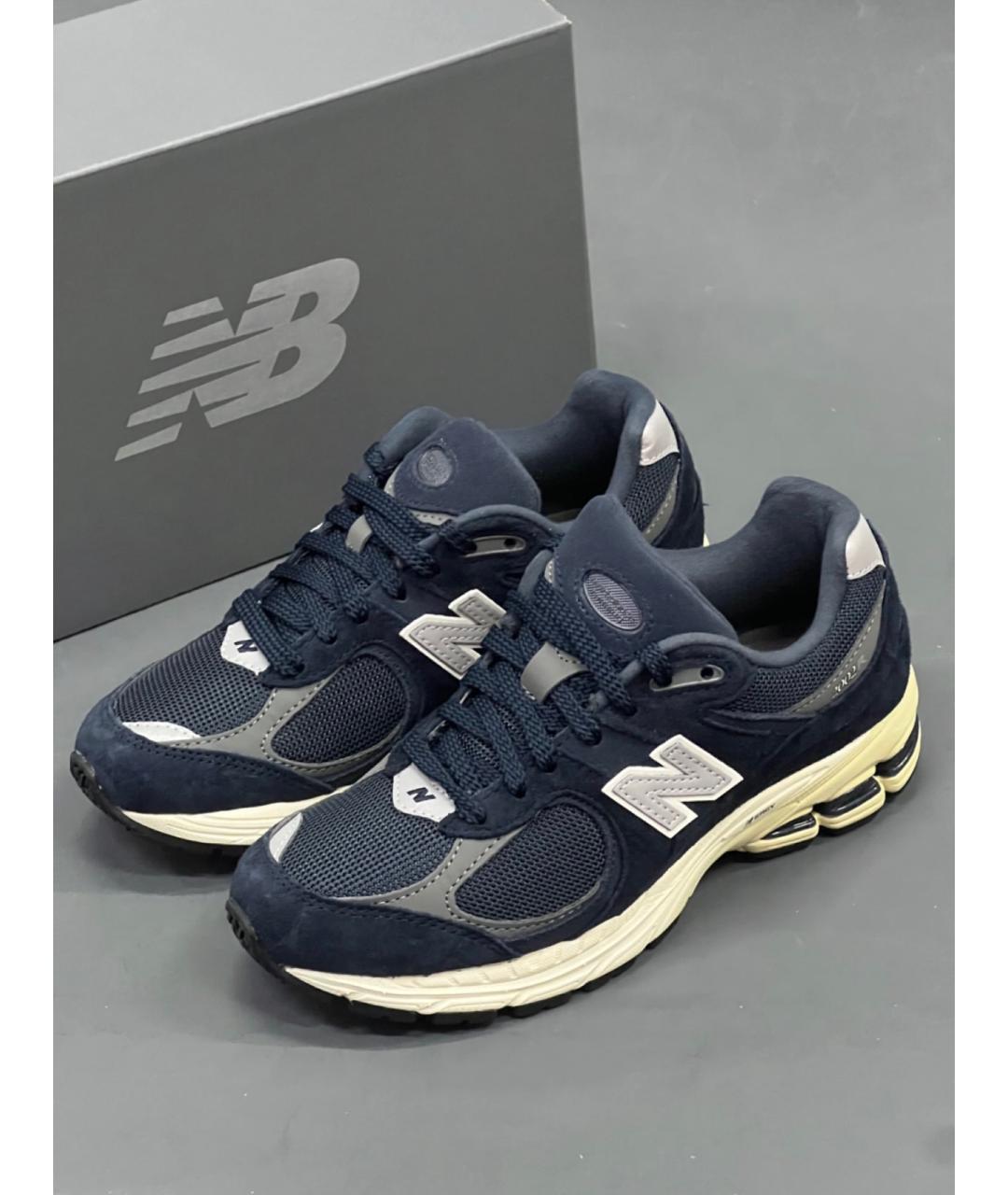NEW BALANCE Темно-синие замшевые низкие кроссовки / кеды, фото 5