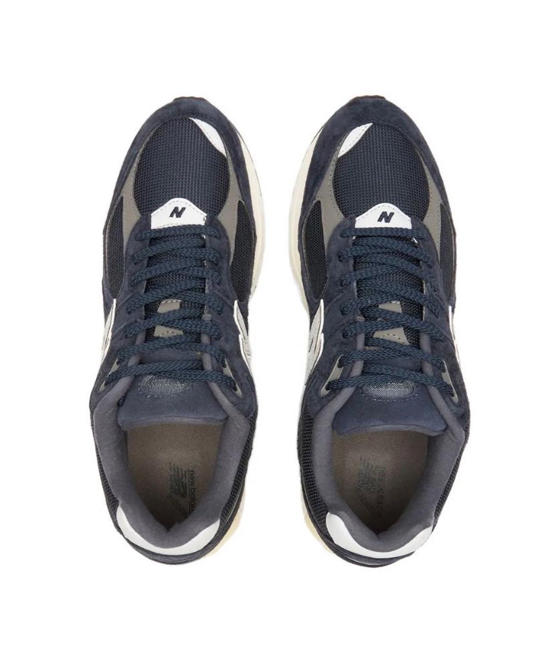 NEW BALANCE Темно-синие замшевые низкие кроссовки / кеды, фото 3