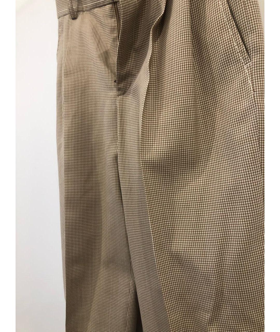 CHLOE Бежевые шерстяные прямые брюки, фото 5