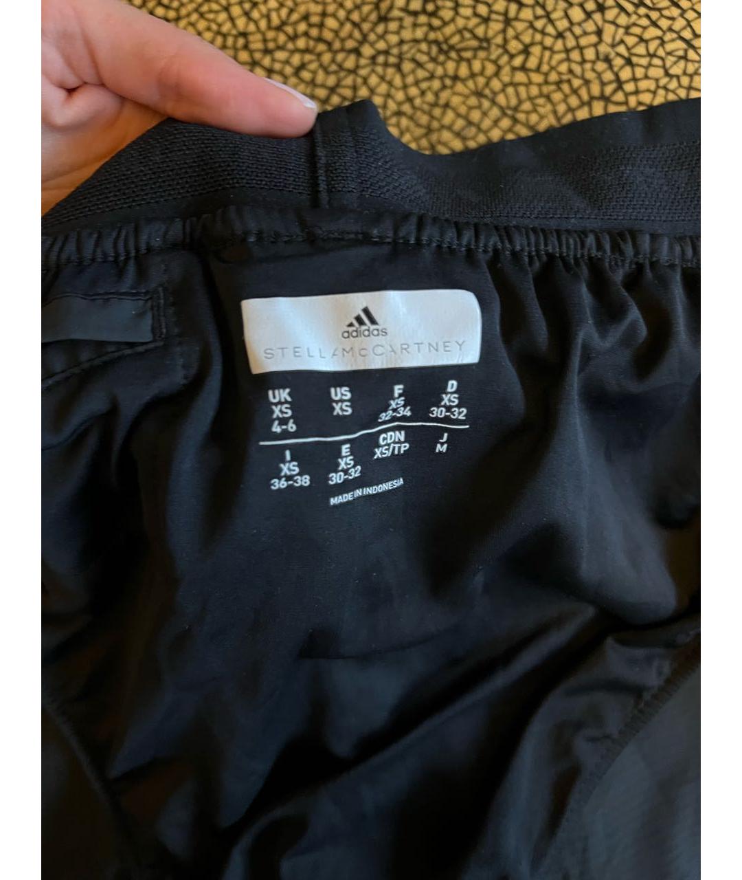 ADIDAS BY STELLA MCCARTNEY Черные полиэстеровые спортивные брюки и шорты, фото 4