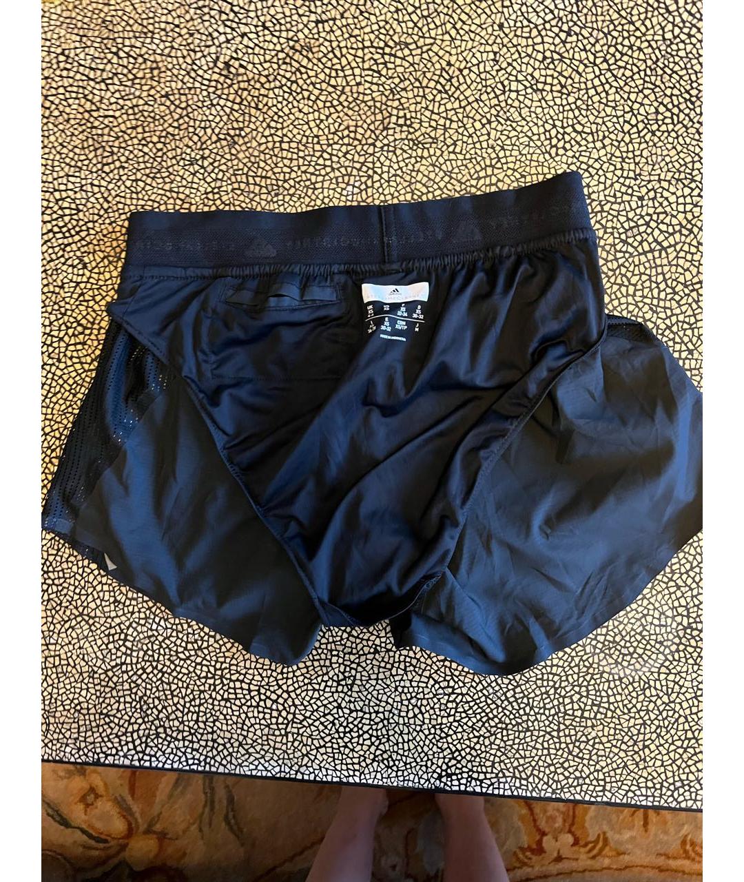 ADIDAS BY STELLA MCCARTNEY Черные полиэстеровые спортивные брюки и шорты, фото 3
