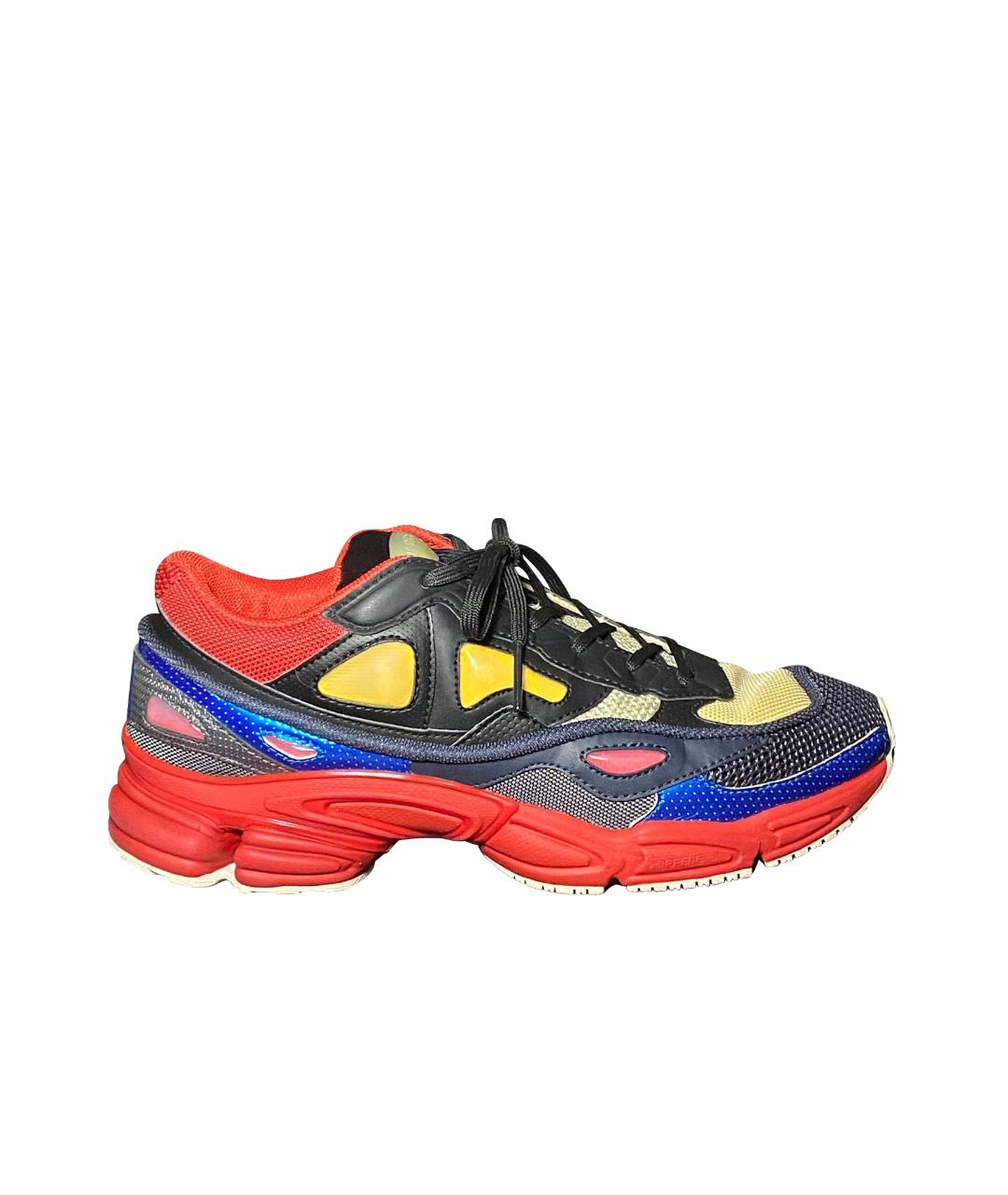 ADIDAS X RAF SIMONS Мульти текстильные низкие кроссовки / кеды, фото 1