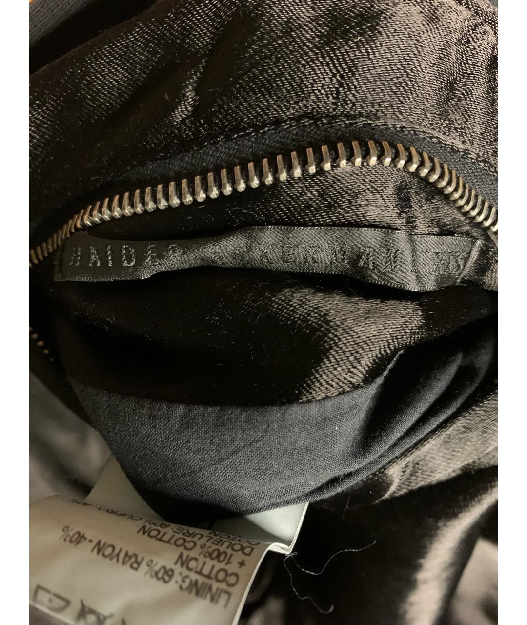 HAIDER ACKERMANN Черная хлопковая куртка, фото 6