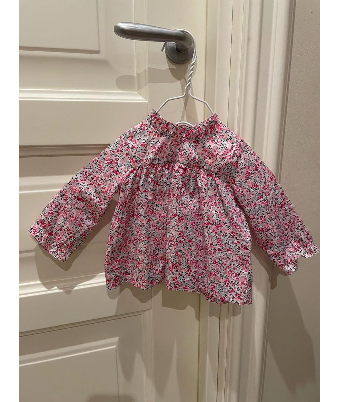 JACADI Розовая хлопковая блузка для девочек, фото 5