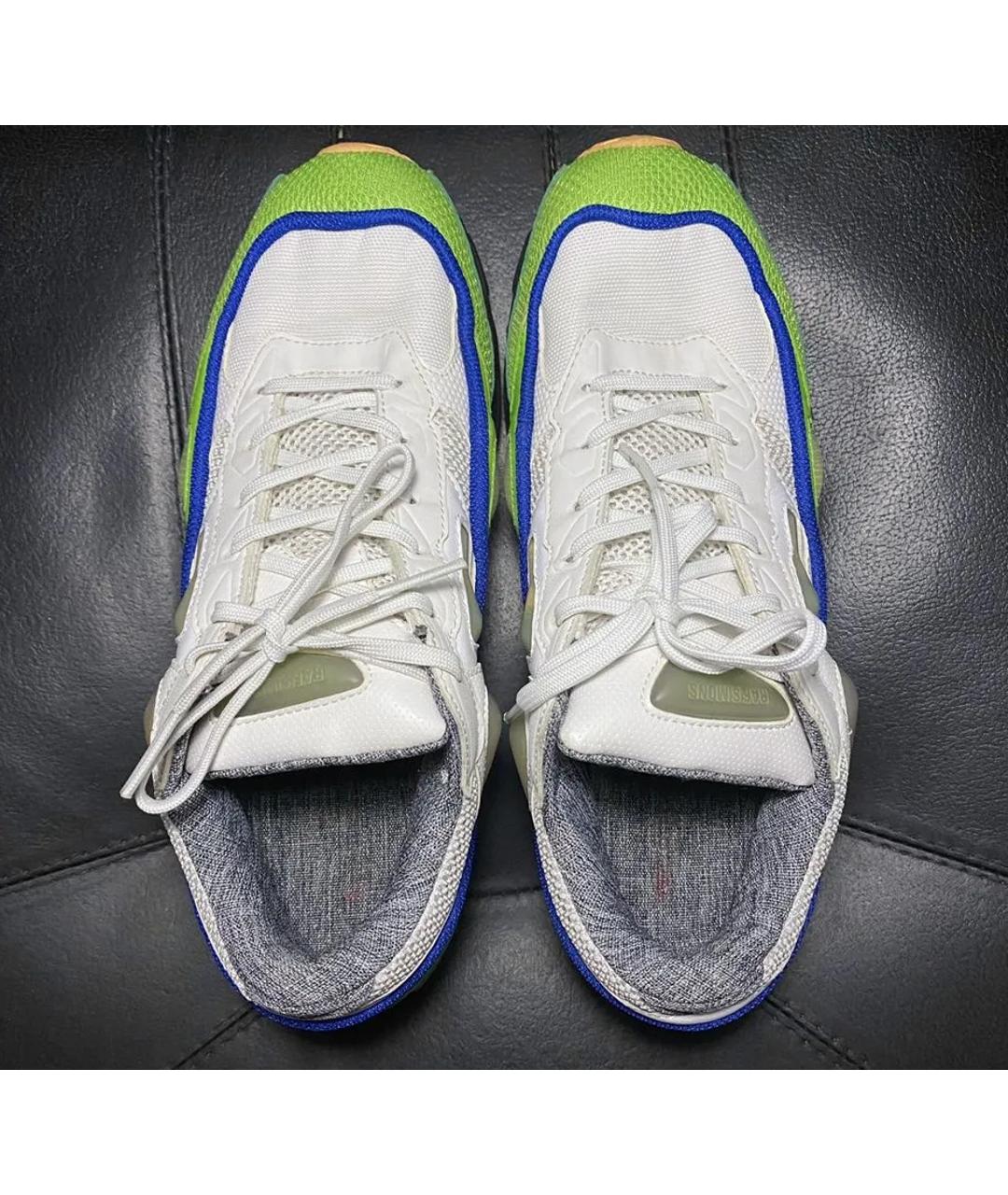 ADIDAS X RAF SIMONS Зеленые текстильные низкие кроссовки / кеды, фото 7