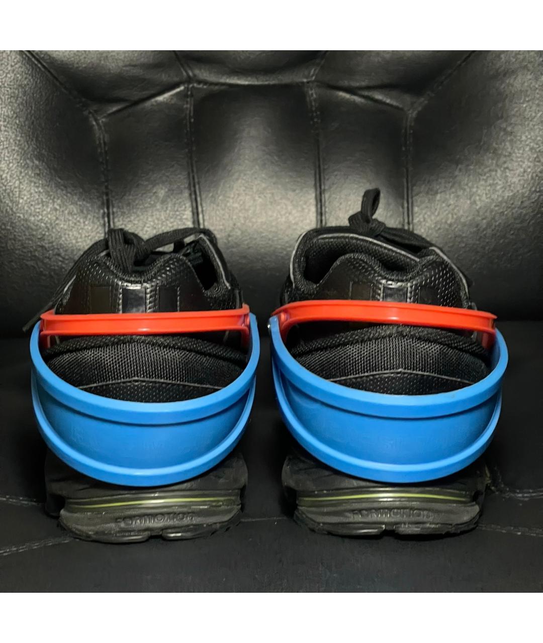 ADIDAS X RAF SIMONS Черные текстильные низкие кроссовки / кеды, фото 2