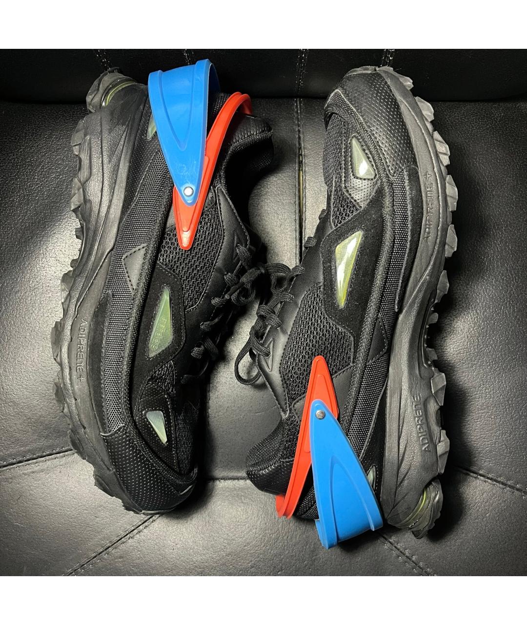 ADIDAS X RAF SIMONS Черные текстильные низкие кроссовки / кеды, фото 4