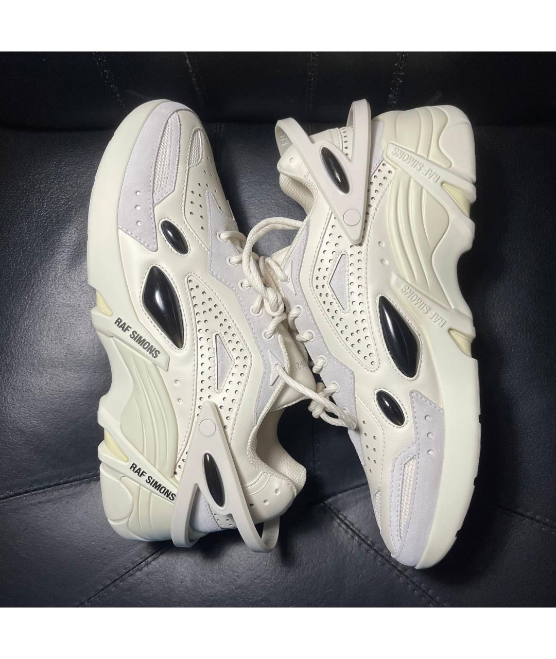 RAF SIMONS Черные текстильные низкие кроссовки / кеды, фото 5