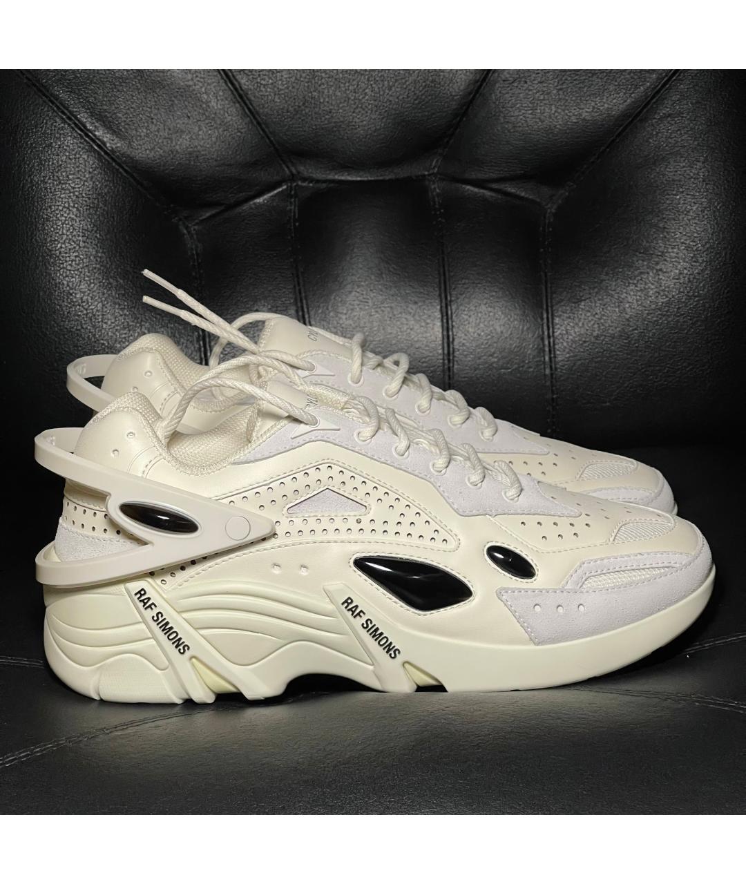 RAF SIMONS Черные текстильные низкие кроссовки / кеды, фото 7