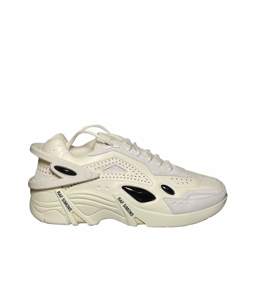 RAF SIMONS Черные текстильные низкие кроссовки / кеды, фото 1