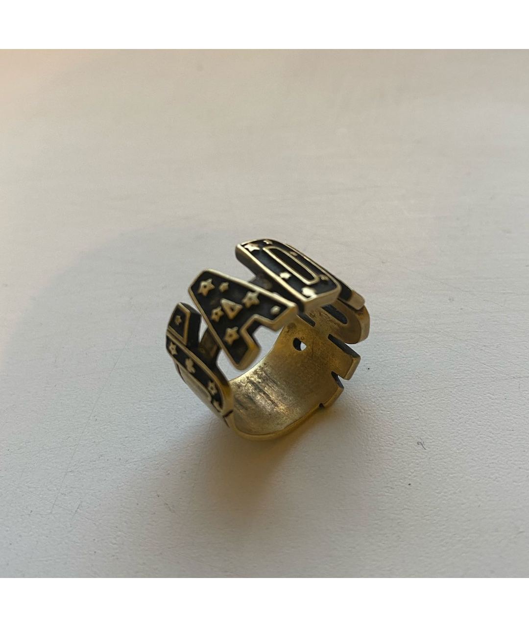 CHRISTIAN DIOR PRE-OWNED Золотое латунное кольцо, фото 4