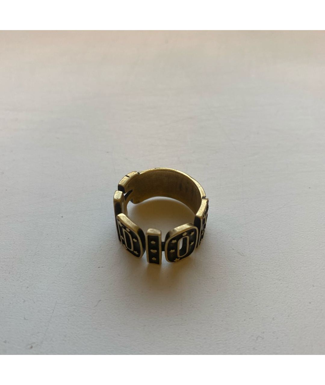 CHRISTIAN DIOR PRE-OWNED Золотое латунное кольцо, фото 5