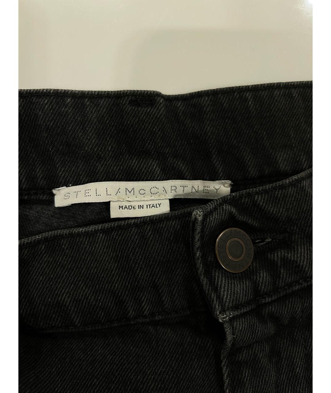 STELLA MCCARTNEY Черные хлопковые джинсы скинни, фото 4