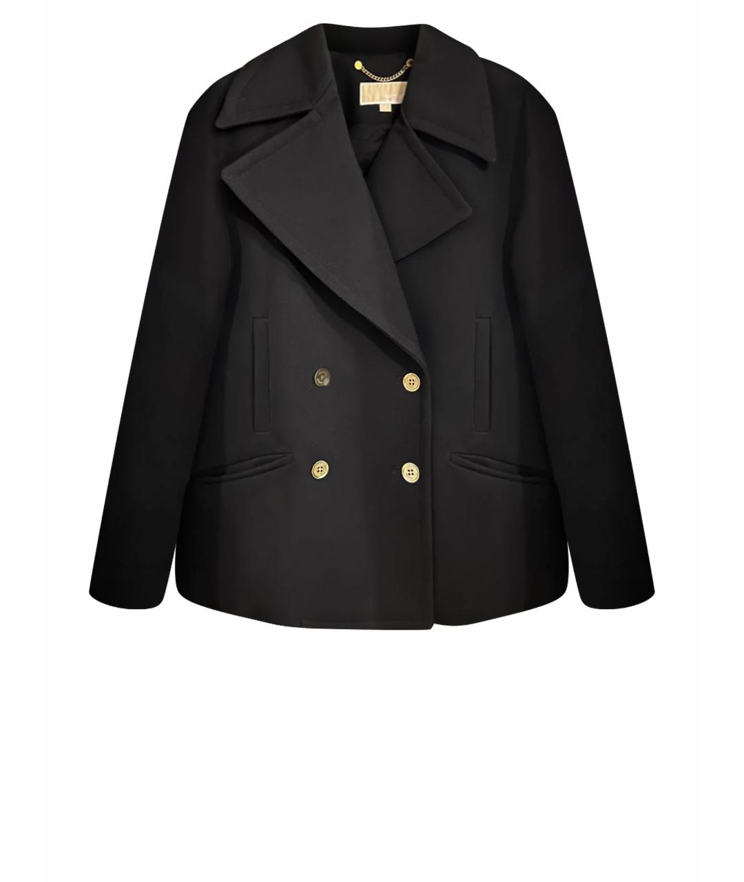 MICHAEL KORS Черное полиэстеровое пальто, фото 1